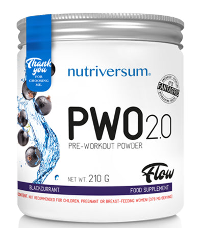 Nutriversum PWO 2.0 210g – Pretrenažna Formula Za Maksimalne Performanse
