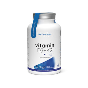 Nutriversum Vitamin D3 + K2, 120 kapsula – Podrška Imunitetu i Zdravlju Kostiju - Dobrobit