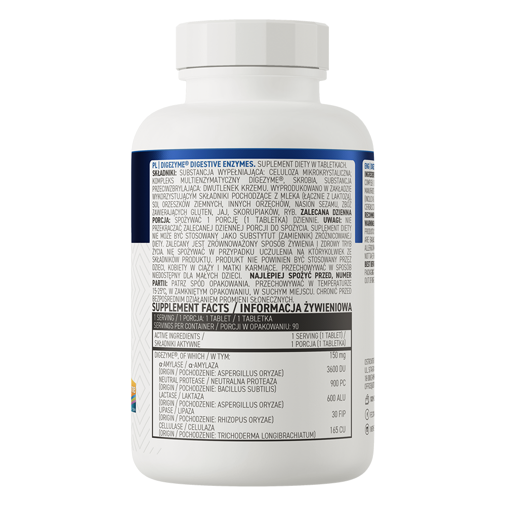 OstroVit DigeZyme Digestive Enzymes – Lakše Varenje 90 Tableta - Dobrobit