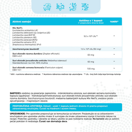 Kaltex PROBIOTIC + PREBIOTIC: 10 Milijardi CFU za Varenje i Imunitet Creva