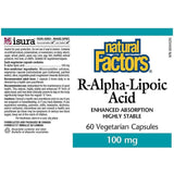 Natural Factors R-Alfa Lipoinska kiselina 100 mg – bioaktivni antioksidans