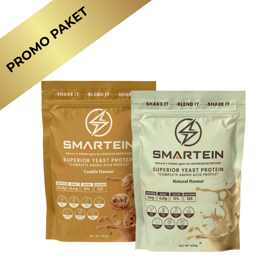 SMARTEIN Natural + Cookie – Proteinska Podrška Najnovije Generacije (2 x 500 g)