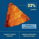 QNT Protein Chips 50g – Zdrav Hrskavi Čips sa 33% Proteina Bez Prženja