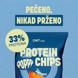 QNT Protein Chips 50g – Zdrav Hrskavi Čips sa 33% Proteina Bez Prženja