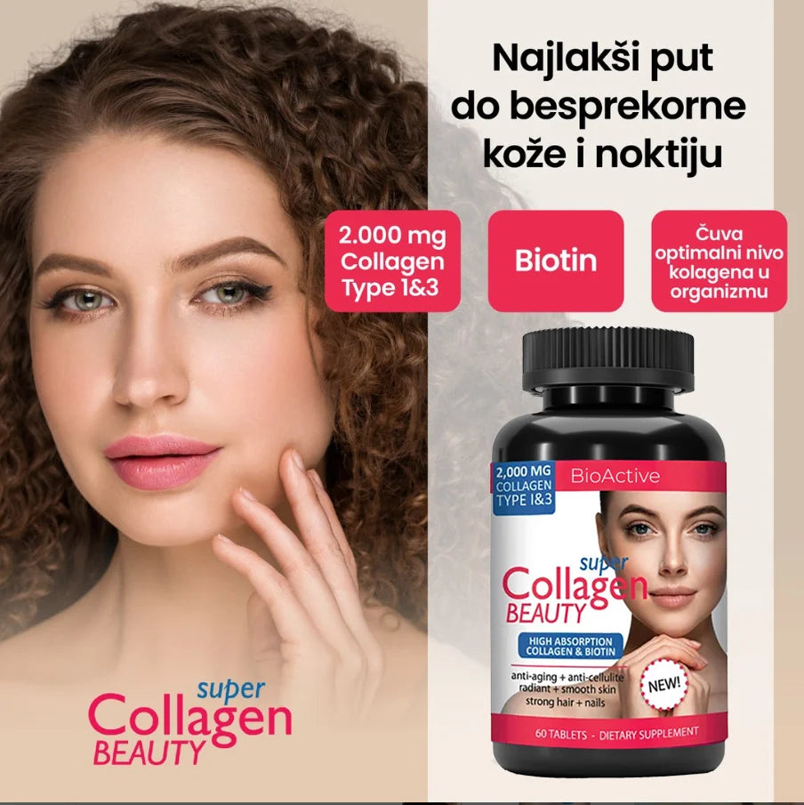 Aleksandar MN Super Collagen Beauty 60 tableta – Kolagen, Vitamin C i Biotin