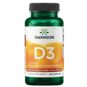 Swanson Vitamin D3, 2000 IU (50 mcg), 250 Kapsula - Veća Potencija - Dobrobit