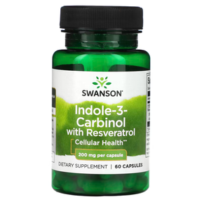 Swanson Indole-3-Carbinol + Resveratrol, 60 Kapsula - Hormonska Ravnoteža - Dobrobit