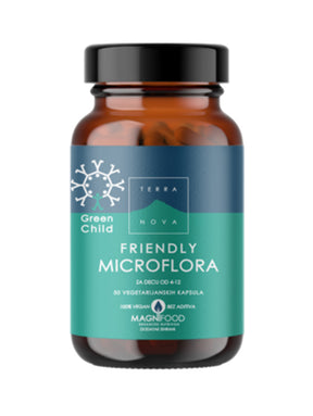 Terranova Green Child Friendly Mikroflora, 50 Kapsula - Podrška Probavi - Dobrobit