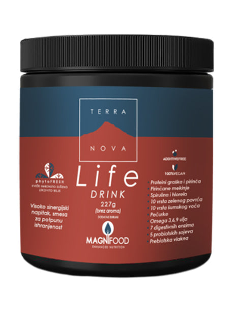 Terranova Life Drink - Sveobuhvatan Prah za Energiju, Imunitet i Vitalnost, 227g - Dobrobit