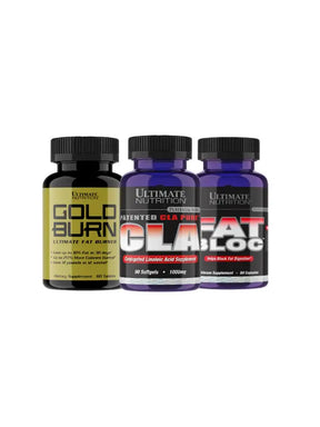 Ultimate Nutrition Weight Loss Energy Boost Pack – CLA, Fat Bloc, Gold Burn - Dobrobit